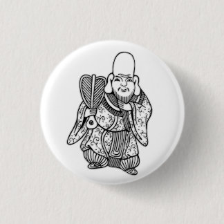 福禄寿 Fukurokuju lucky god original drawing 3 Cm Round Badge