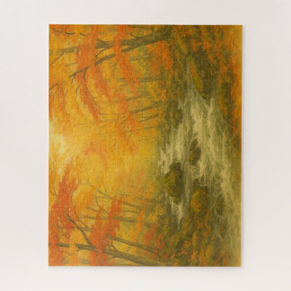 秋色に染まる奥入瀬渓流/Oirase Gorge Adorned in Autumn Colors Jigsaw Puzzle