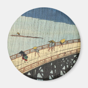 突然の雨, 広重 Sudden Rain, Hiroshige Magnet