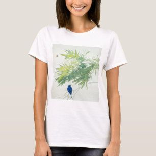 竹に青鳥, 栖鳳 Bamboo and Blue bird, Seihō, Japanese Art T-Shirt