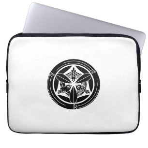 竹の丸に三羽雀 LAPTOP SLEEVE