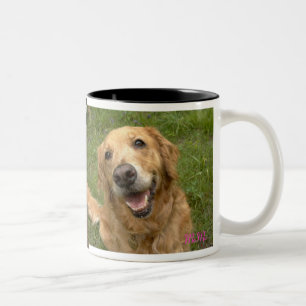 笑顔のゴールデンレトリーバー Two-Tone COFFEE MUG