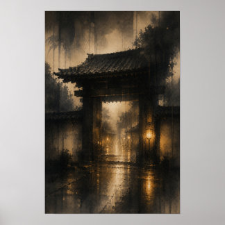 羅生門・雨の門 — KŌAN (Portrait) Poster