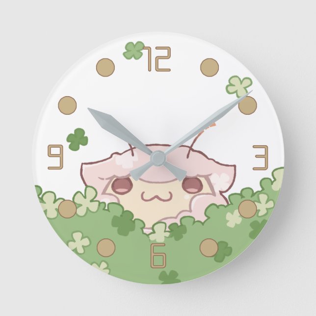 羊 ミ 壁 計1 ROUND CLOCK (Front)