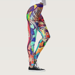 落書き通り GRAFITTI (Rakugaki) Leggings