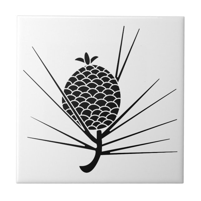 葉付松毬 TILE (Front)