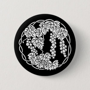 葡萄の丸 6 CM ROUND BADGE