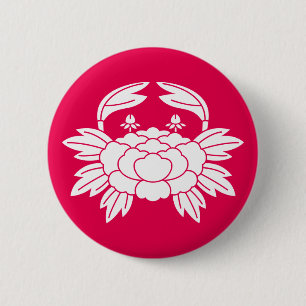 蟹牡丹 6 CM ROUND BADGE
