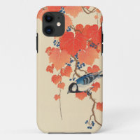 赤い蔦に鳥, 古邨 Bird on Red Ivy, Koson, Ukiyo-e