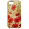 赤くグランジな花のiPhone 5