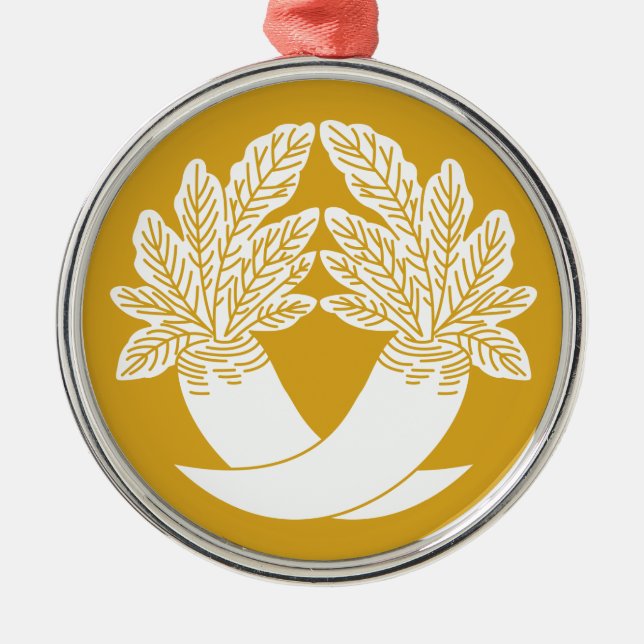 違い大根 METAL TREE DECORATION (Front)