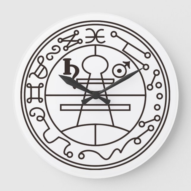 【開運時計】ソロモンの封印 - The Seal of Solomon Large Clock (Front)