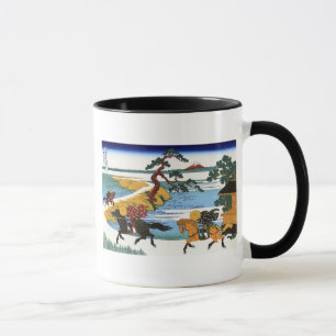 隅田川関屋の里, 北斎 View Mt.Fuji from Sumida river Mug