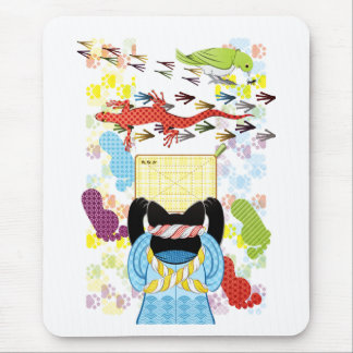 雑巾がけと足跡（リメイク） MOUSE PAD