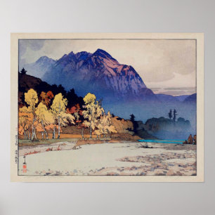 雨後の穂高山, Hodaka-yama after Rain, Yoshid Poster