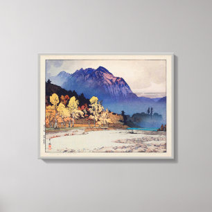 雨後の穂高山, Hodaka-yama after Rain, Yoshida, Woodcut Canvas Print