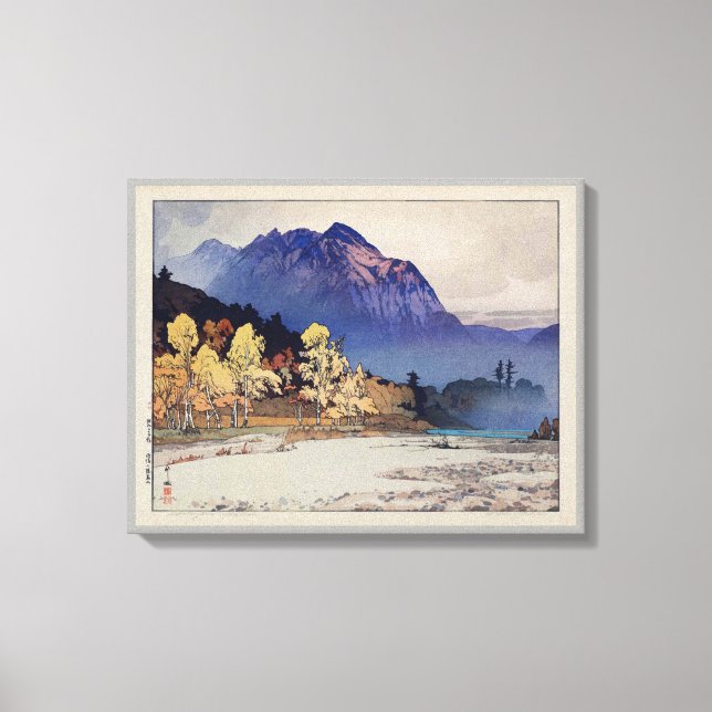 雨後の穂高山, Hodaka-yama after Rain, Yoshida, Woodcut Canvas Print (Front)