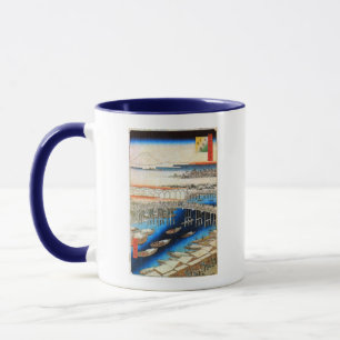 雪の日本橋, 広重 Snowy Nihonbashi, Hiroshige, Ukiyo-e Mug