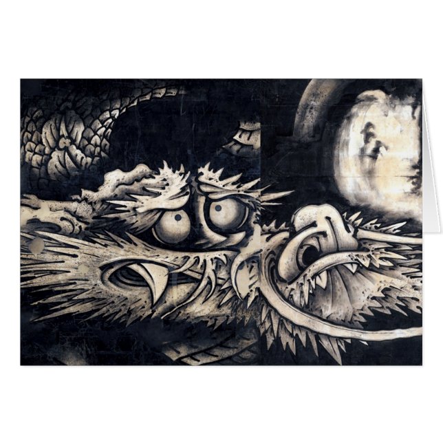 雲龍図, 曾我蕭白 Dragon with Cloud, Sumi-e (Front Horizontal)