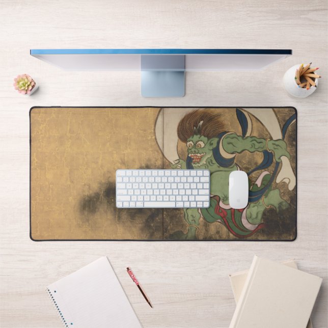 風神図, 光琳 God of The Wind, Kōrin, Japan Art Desk Mat (Office 1)