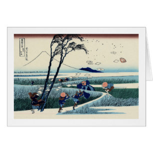 駿州江尻, 北斎 View Mt.Fuji from Ejiri, Hokusai, Ukiyo-e