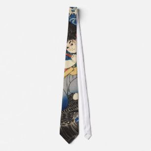 鬼若丸, 国芳, Oniwakamaru, Kuniyoshi, Ukiyo-e Tie