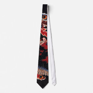 鳳凰図, 北斎 Chinese Phoenix, Hokusai, Art Tie