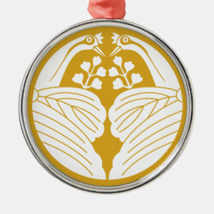 鶴割り桐 METAL TREE DECORATION