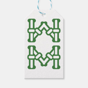 麻雀牌 8索 / EIGHT OF BAMBOOS -MAHJONG TILE- GIFT TAGS