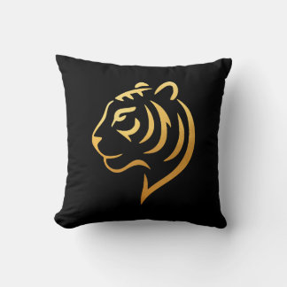 黄金の虎 Gold Tiger – Japanese Minimalist Cushion