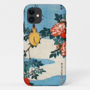 黄鳥と薔薇, 北斎 Yellow Bird and Rose, Hokusai, Ukiyo-e Case-Mate iPhone Case