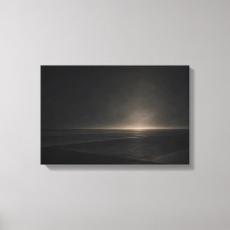 黒い水平面 — Aurema Canvas Print