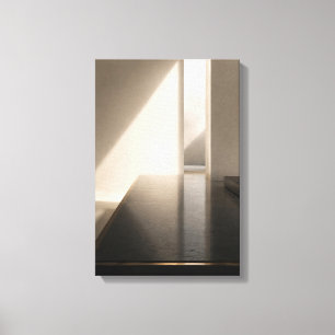 黒い水平面 — Aurema (Portrait) Canvas Print