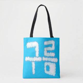 구름 Korean Language Design with Clouds Tote Bag