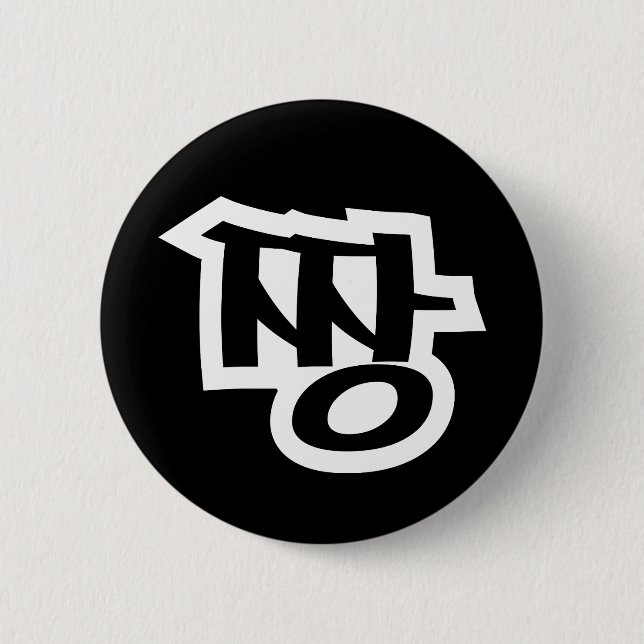 짱 JJANG - The BEST ~ Korean Slang Hangul Language 6 Cm Round Badge (Front)