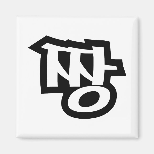 짱 JJANG - The BEST ~ Korean Slang Hangul Language Magnet (Front)