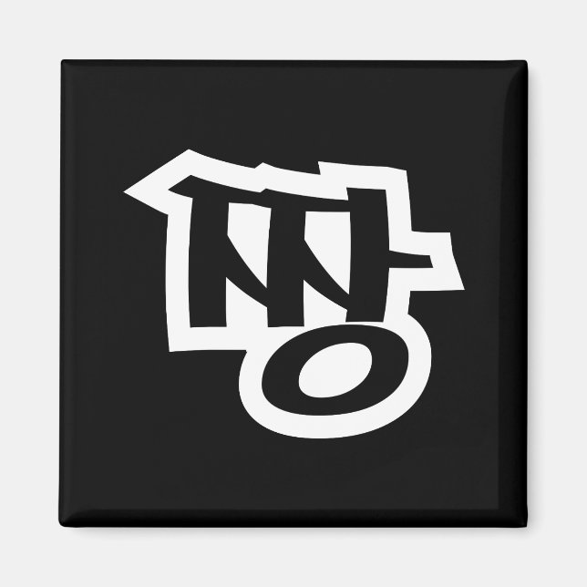 짱 JJANG - The BEST ~ Korean Slang Hangul Language Magnet (Front)