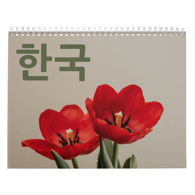 한국 달력  Korea Calendar in Korean Language 2026 (Cover)
