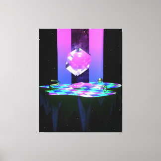 the island は ヾ canvas print