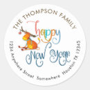 Search for happy new year return address labels Fun