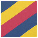 Search for red yellow blue pattern fabric Stripes