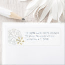 Search for snowflake baby shower return address labels Modern
