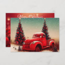 Search for old truck christmas cards Vintage red truck