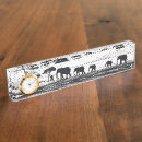 Search for elephant name plates Black and white