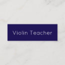 Search for violin teacher business cards Violinist