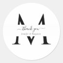 Search for monogram favour stickers Black and white
