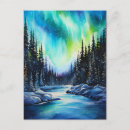 Search for northern lights postcards Aurora borealis