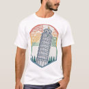 Search for leaning tower of pisa tshirts Italian