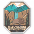 Search for yellowstone bison stickers Yellowstone national park