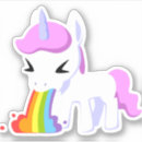 Search for vomiting stickers Unicorn